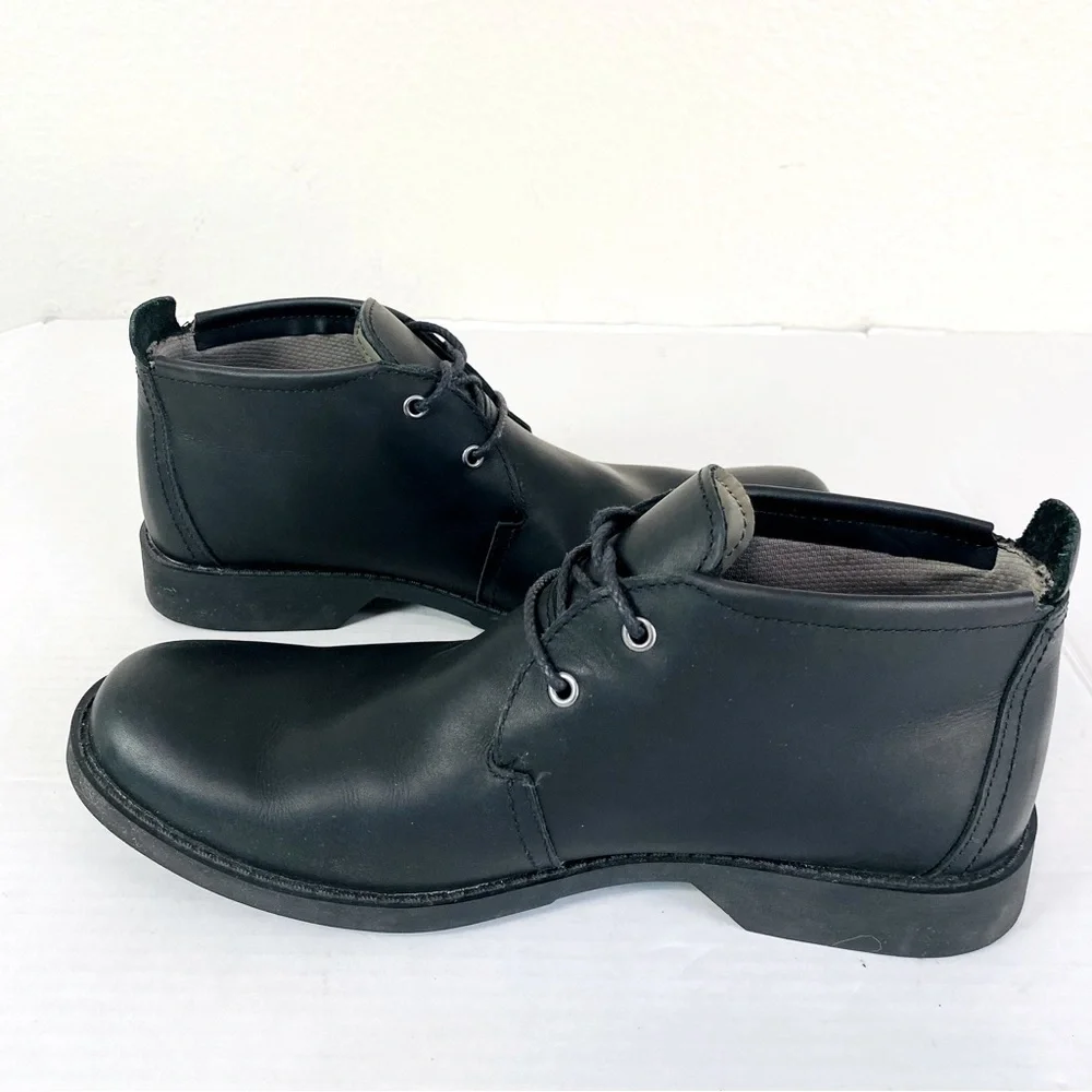 Timberland Black Leather City Lite Chukka Boots Size 7.5